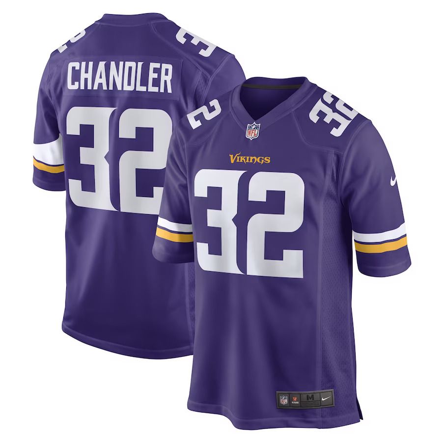 Men Minnesota Vikings #32 Ty Chandler Nike Purple Game Player NFL Jersey